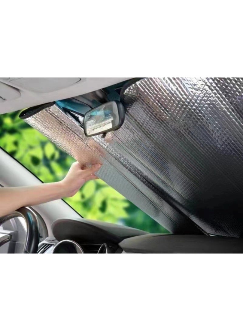 Huitich Car Sun Visor Cover Heat Insulation Pad – Windshield Sunshade (60 × 130 cm) - Image 3